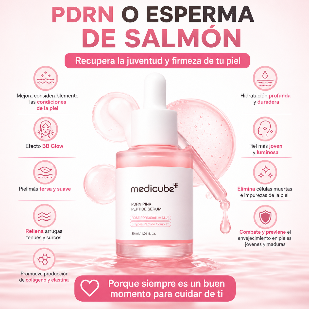 Medicube Salmon DNA PDRN Pink Peptide Serum