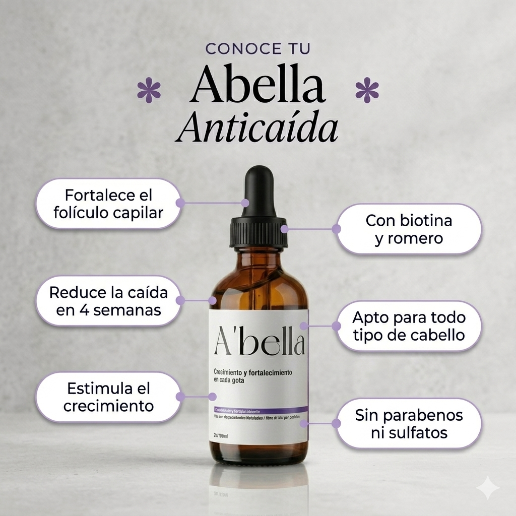Dúo Capilar A'bella: Sérum de Crecimiento + Óleo Reparador Intensivo