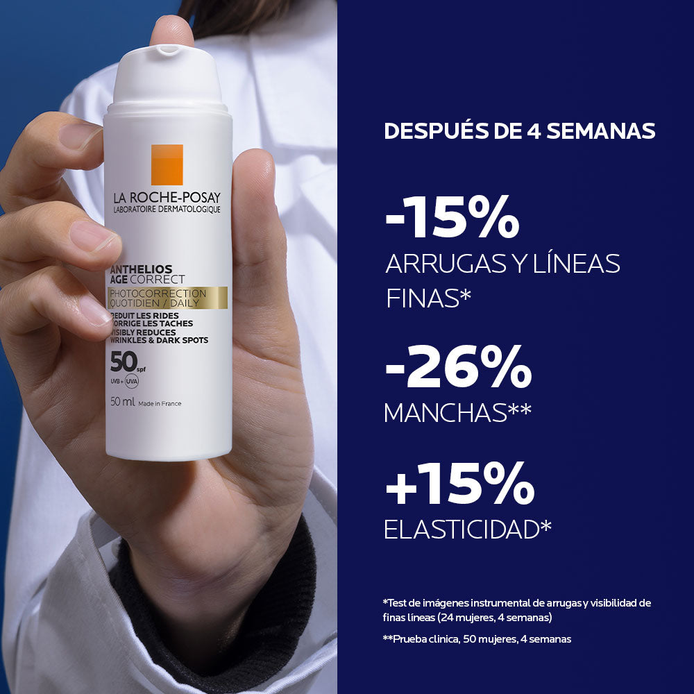 Dúo La Roche-Posay Anthelios Age Correct FPS 50 + Lipikar Baume AP+M